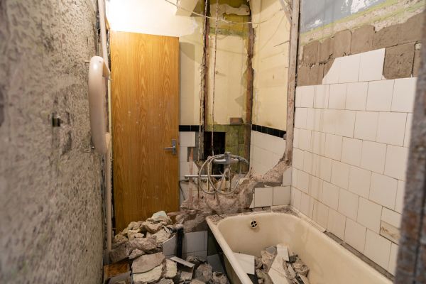 Shower Tile Demolition in Nashua