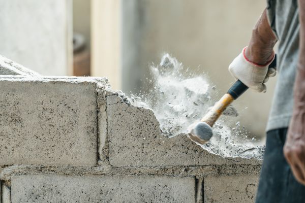 Block Wall Demolition in Nashua